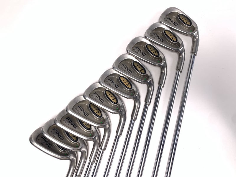 Ping i3 Oversize Iron Set 3-PW+SW+LW Green Dot 2* Up Cushin JZ Regular RH