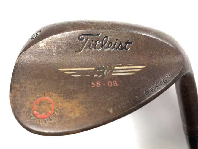 Titleist Vokey Spin Milled CC Oil Can Lob Wedge LW 58* 8 Wedge Steel Mens RH