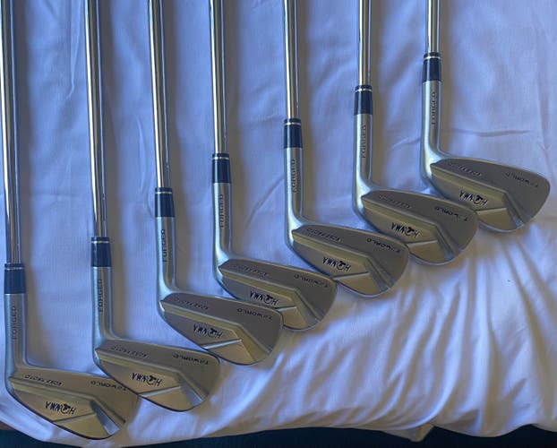 Men's Honma Rose Proto MB Right Handed Iron Set Extra Stiff Flex Steel Shaft (Used)