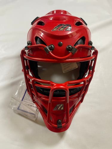 NOS Red Mizuno Tsunami Catcher's Mask