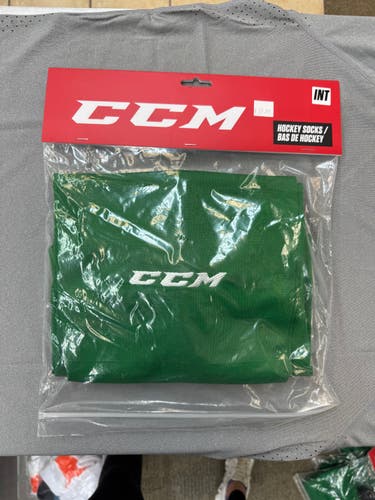 CCM Green Hockey Socks - INT