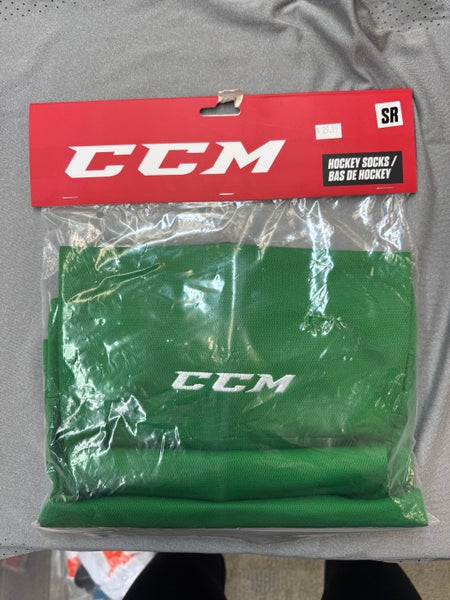 CCM Green Hockey Socks - SR