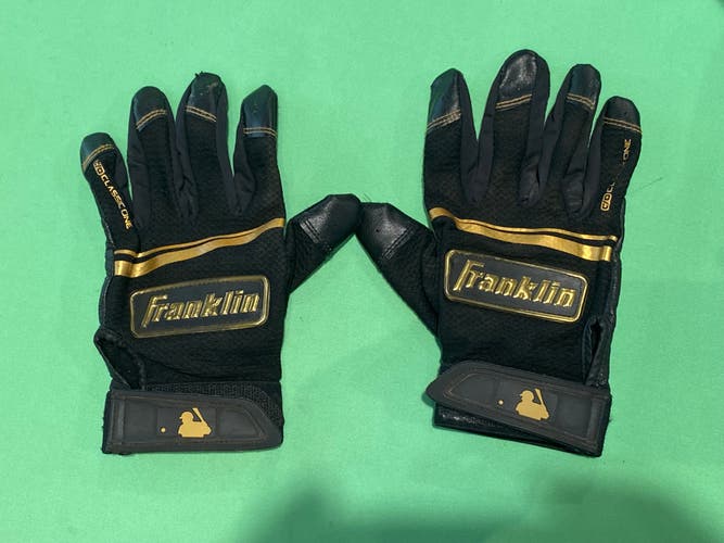Black Small Youth Franklin Classic One Batting Gloves (Used)
