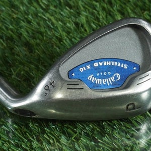 CALLAWAY STEELHEAD X-16 PITCHING WEDGE ULTRALIGHT STEEL SHAFT RH 46 ~ L@@K!!