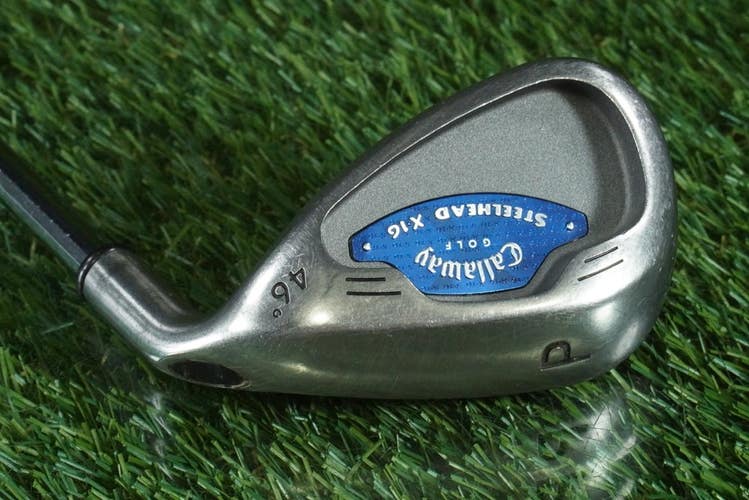 CALLAWAY STEELHEAD X-16 PITCHING WEDGE ULTRALIGHT STEEL SHAFT RH 46 ~ L@@K!!