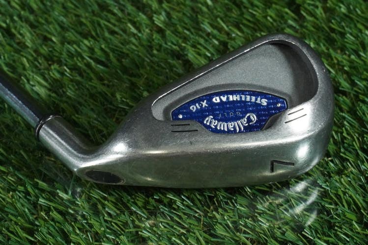 CALLAWAY GOLF STEELHEAD X-16 7 IRON ULTRA LIGHT STEEL SHAFT RH ~ L@@K!!