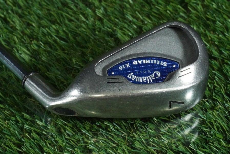 CALLAWAY GOLF STEELHEAD X-16 7 IRON ULTRA LIGHT STEEL SHAFT RH ~ L@@K!!