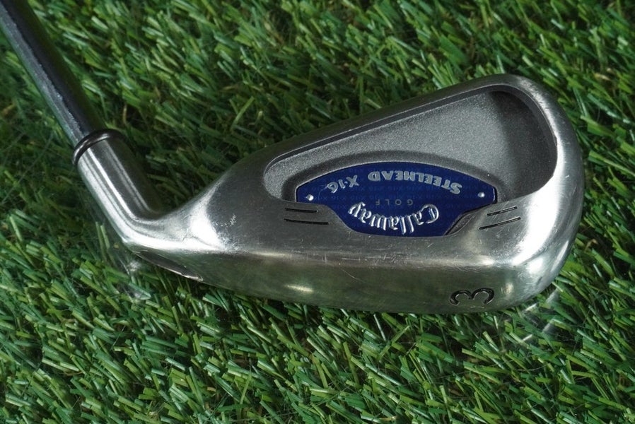 CALLAWAY GOLF STEELHEAD X-16 3 IRON TRUE TEMPER ULTRA LIGHT STEEL SHAFT RH