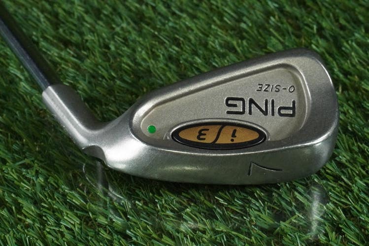 PING I3 O-SIZE 7 IRON CUSHIN JZ REGULAR FLEX STEEL GREEN DOT RH ~ L@@K!!