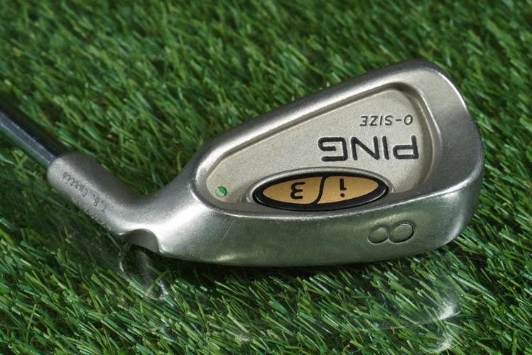 PING I3 O-SIZE 8 IRON CUSHIN JZ REGULAR FLEX STEEL GREEN DOT RH ~ L@@K!!