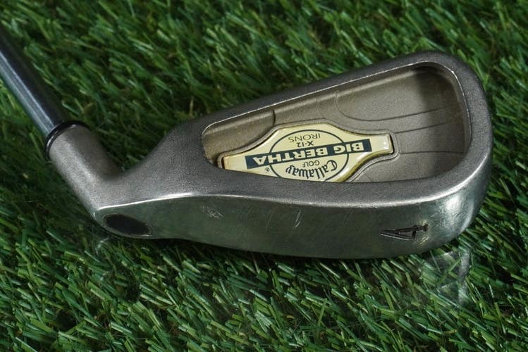 CALLAWAY GOLF BIG BERTHA X-12 IRONS 1998 4 IRON MEMPHIS "10" STEEL RH ~ L@@K!!