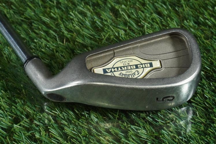CALLAWAY GOLF BIG BERTHA X-12 IRONS 1998 5 IRON MEMPHIS "10" STEEL RH ~ L@@K!!