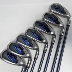 Callaway X-16 Iron Set 3-9 System CW85 Firm Graphite Mens RH