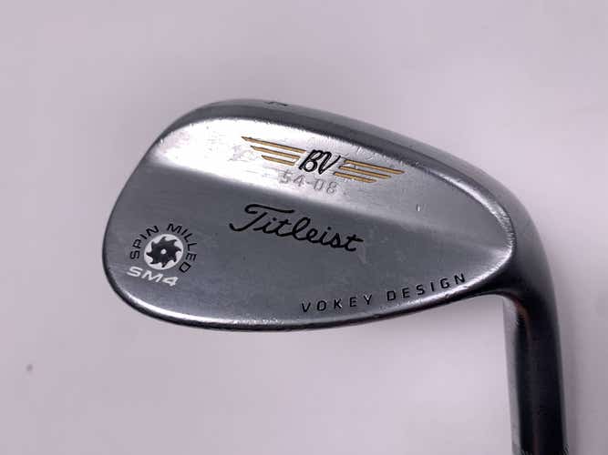 Titleist Vokey Spin Milled SM4 Chrome Sand Wedge SW 54* 8 Bounce Wedge RH
