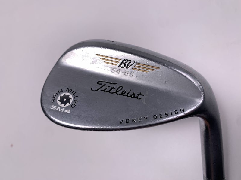 Titleist Vokey Spin Milled SM4 Chrome Sand Wedge SW 54* 8 Bounce Wedge RH