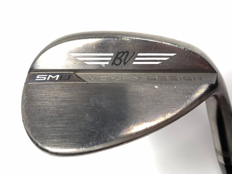 Titleist Vokey SM8 Brushed Steel Wedge 56* 10 Bounce S-Grind Wedge Steel Mens RH