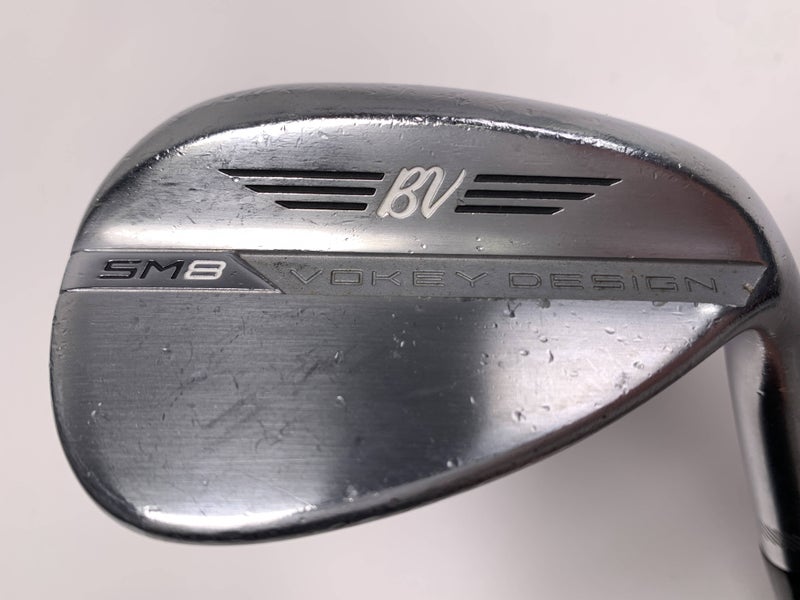 Titleist Vokey SM8 Tour Chrome Wedge 58* 10 Bounce S-Grind Wedge Steel Mens RH