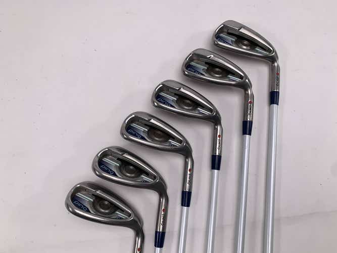 Ping G LE Iron Set 7-PW+GW+SW Red Dot 1* Flat ULT230 Ladies Graphite Womens RH