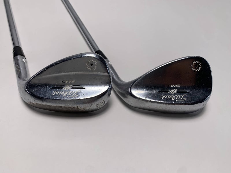 Titleist Vokey SM7 Tour Chrome Wedge Set 54* 14 58* 10 Wedge Steel Mens RH