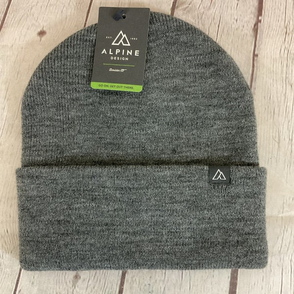 Alpine Design ADM14679 Adult 100% Acrylic CORE Beanie Charcoal Grey OSFA