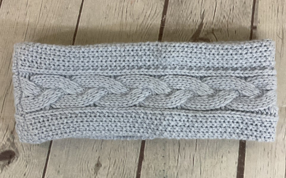 Northeast Outfitters Snug Cozy Cabin Texture Play Headband Ice Blue One Size