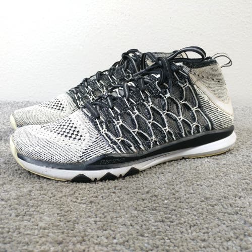 Nike Train Ultrafast Flyknit Mens Size 9.5 Shoes 843694-004 Sneakers Black Gray