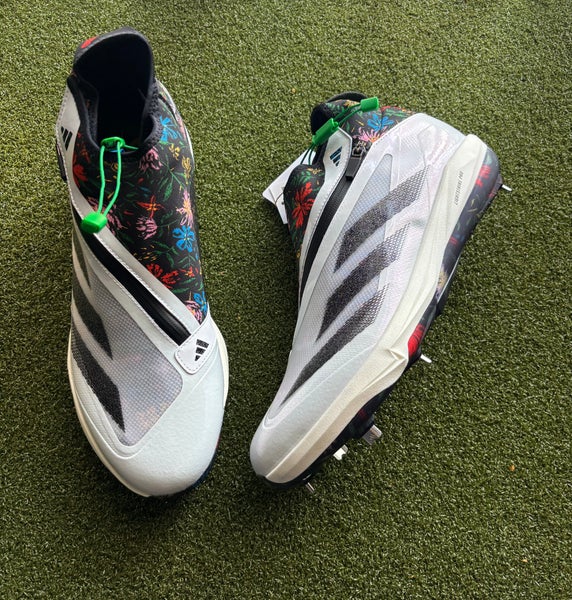 Adidas Adizero Impact+ 1 J ROD “Floral Graphics” Metal Baseball Cleats Size 13
