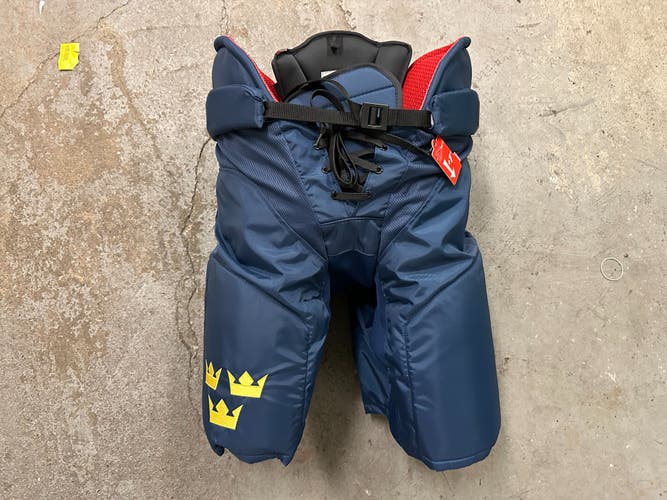 Brand New Sweden CCM HP45 4 Nations Pro Stock NHL Hockey Pants (HP45-SR)