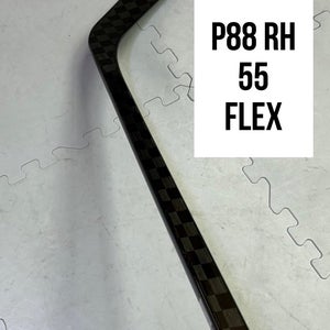 Intermediate(1x)Right P88 55 Flex 63” PROBLACKSTOCK Pro Black Out Unbranded Pro Stock Hockey Sticks