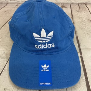 Adidas ORIGRELAX Adult's ORIGINALS Relaxed Fit 100% Cotton Hat Blue OSFA