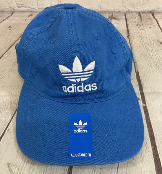 Adidas ORIGRELAX Adult's ORIGINALS Relaxed Fit 100% Cotton Hat Blue OSFA