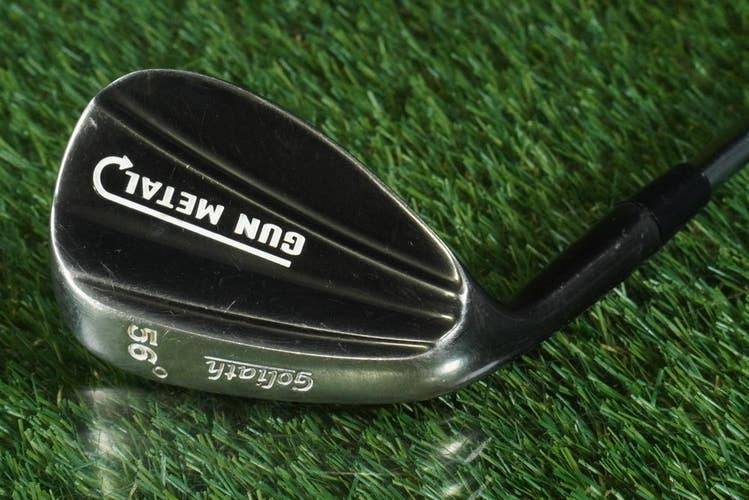 GOLIATH GOLF GUN METAL SAND WEDGE TRUE TEMPER STEEL SHAFT LEFT HANDED LH 56