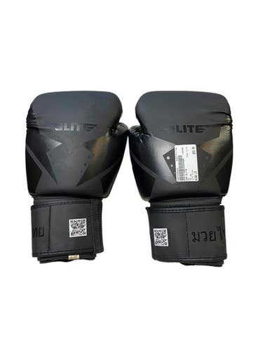 Used USA ELITE Boxing Gloves Black LG 11706-S000358203
