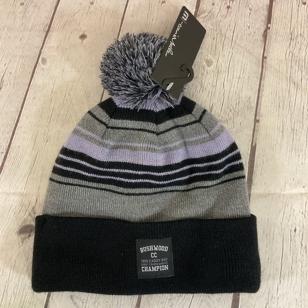 Travis Mathew DOGGY PADDLE Outdoors Beanie Black Grey Purple OSFA