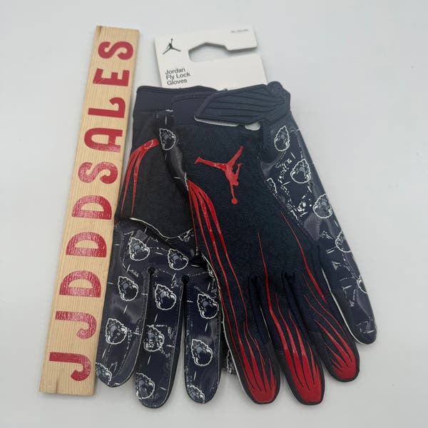 Jordan Fly Lock NCAA Howard University Bisons PE Football Gloves