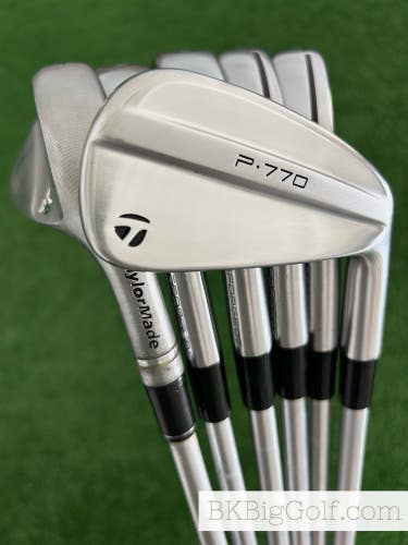 Taylormade P770 25 Forged Iron Set 5-P / Project X IO 5.5 (Firm) Stiff +1/2