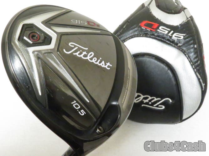 Titleist 915D2 Driver 10.5 Matrix HD Radix 7 White Stiff Flex +Cover .. CLEAN