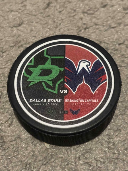 Dallas Stars vs Washington Capitals NHL Official Match Up Hockey Puck