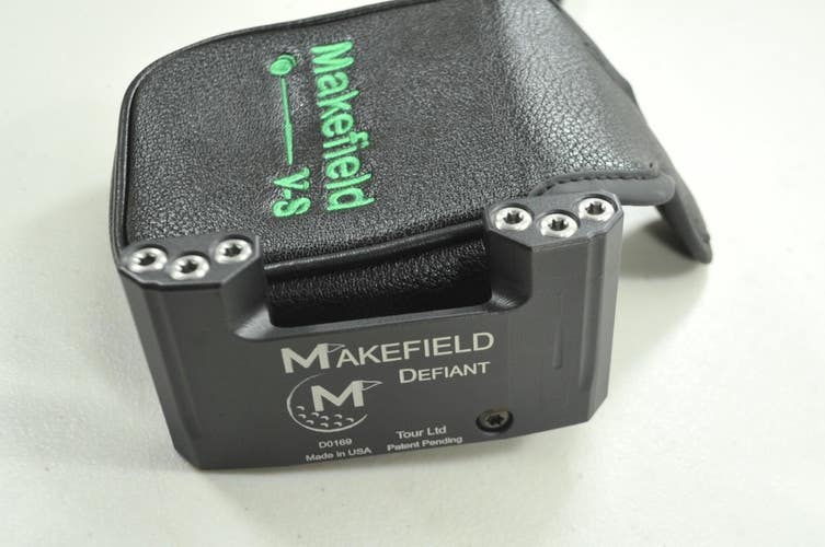 LEFT HANDED Makefield Defiant Plumbers Neck 34" 70* Putter KBS Steel #195636