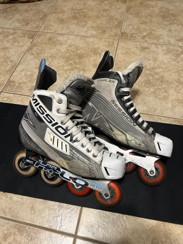 Mission Inhaler AC4 Inline Skates Regular Width Size 11 (Used)