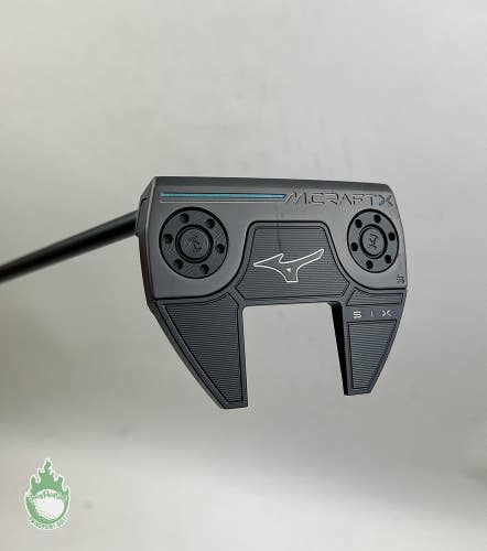 Used Left Handed Mizuno M Craft X S Six 35" Putter Steel Golf Club