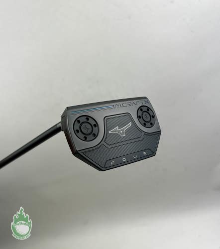 Used Left Handed Mizuno M Craft X S Four 35" Putter Steel Golf Club