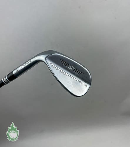Used LH Titleist Vokey SM9 F Grind Wedge 50*-08 LAGP Stiff Graphite Golf Club