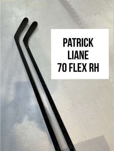 Senior(2x)Right Liane 70 Flex Toe Pattern ProBlackStock™ Unbranded Pro Stock Hockey Sticks