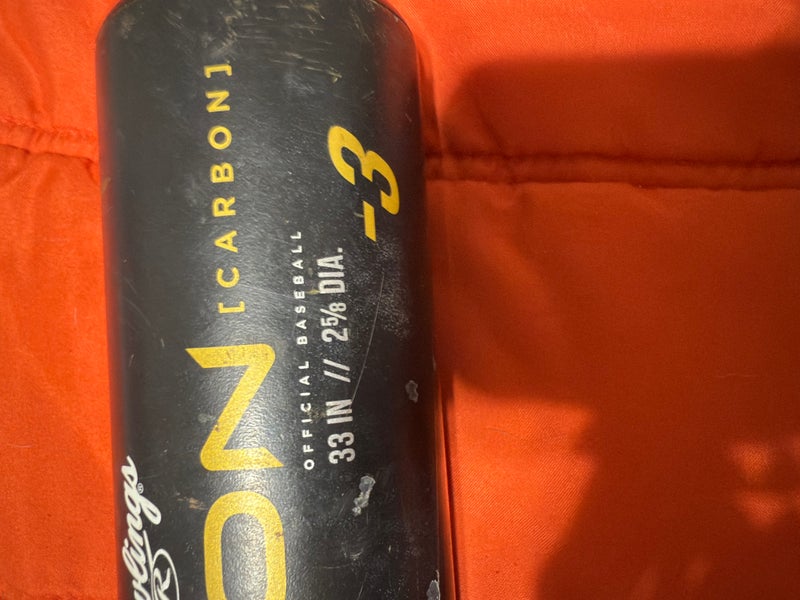2023 Rawlings Icon Composite BBCOR Certified Bat (-3)  30 oz 33" (Used)