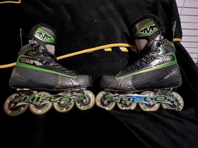 Mission Axiom T6 Inline Skates Extra Wide Width Size 9.5 (Used)