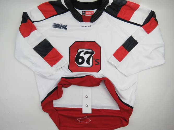 Ottawa 67's Authentic OHL CHL Game Jersey Hockey Size 56 CCM Pro Stock Sample