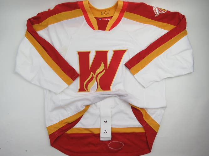 Calgary Wranglers AHL Game Jersey Hockey Size 56 CCM Pro Stock Sample Flames
