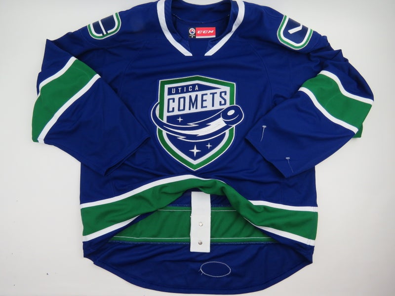 CCM Utica Comets AHL Team Issued Pro Stock Hockey Authentic Game Jersey Size 58