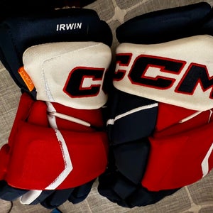 CCM Jetspeed FT1 pro stock gloves capitals irwin PP/XP